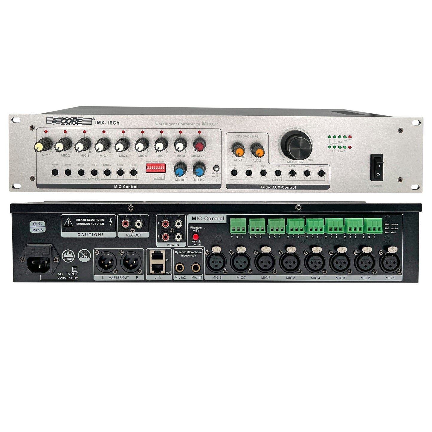 5Core 16 Channel Intelligent Conference Smart Audio Mixer Dj Equipment