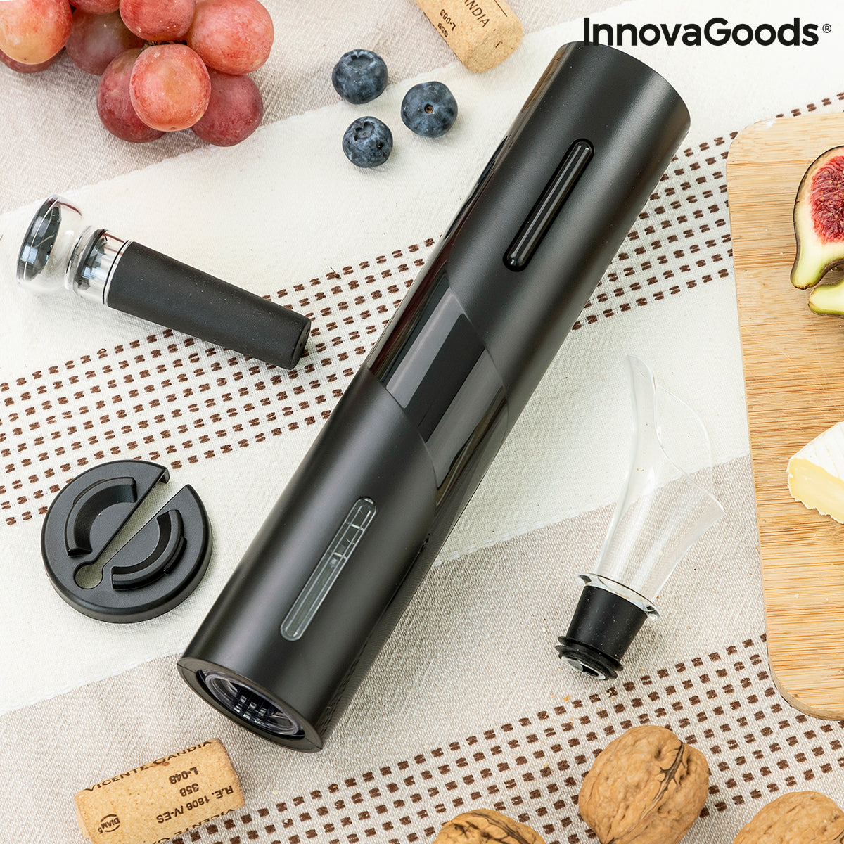 Electric Corkscrew with Accessories for Wine Corking InnovaGoods