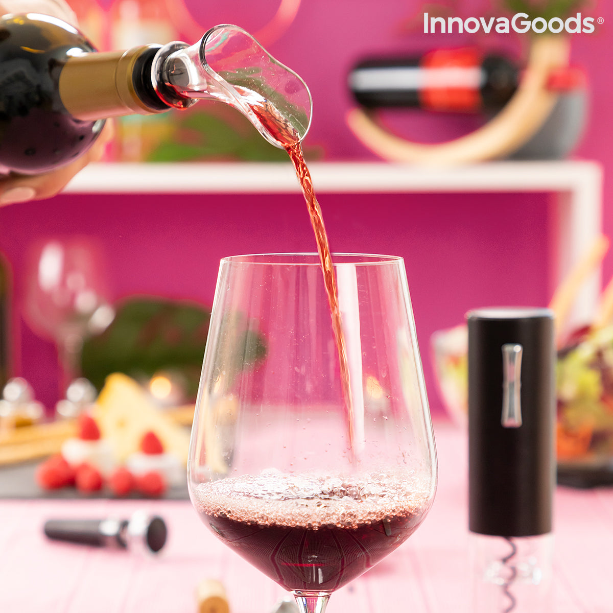 Rechargeable Electric Corkscrew with Accessories for Wine Corklux