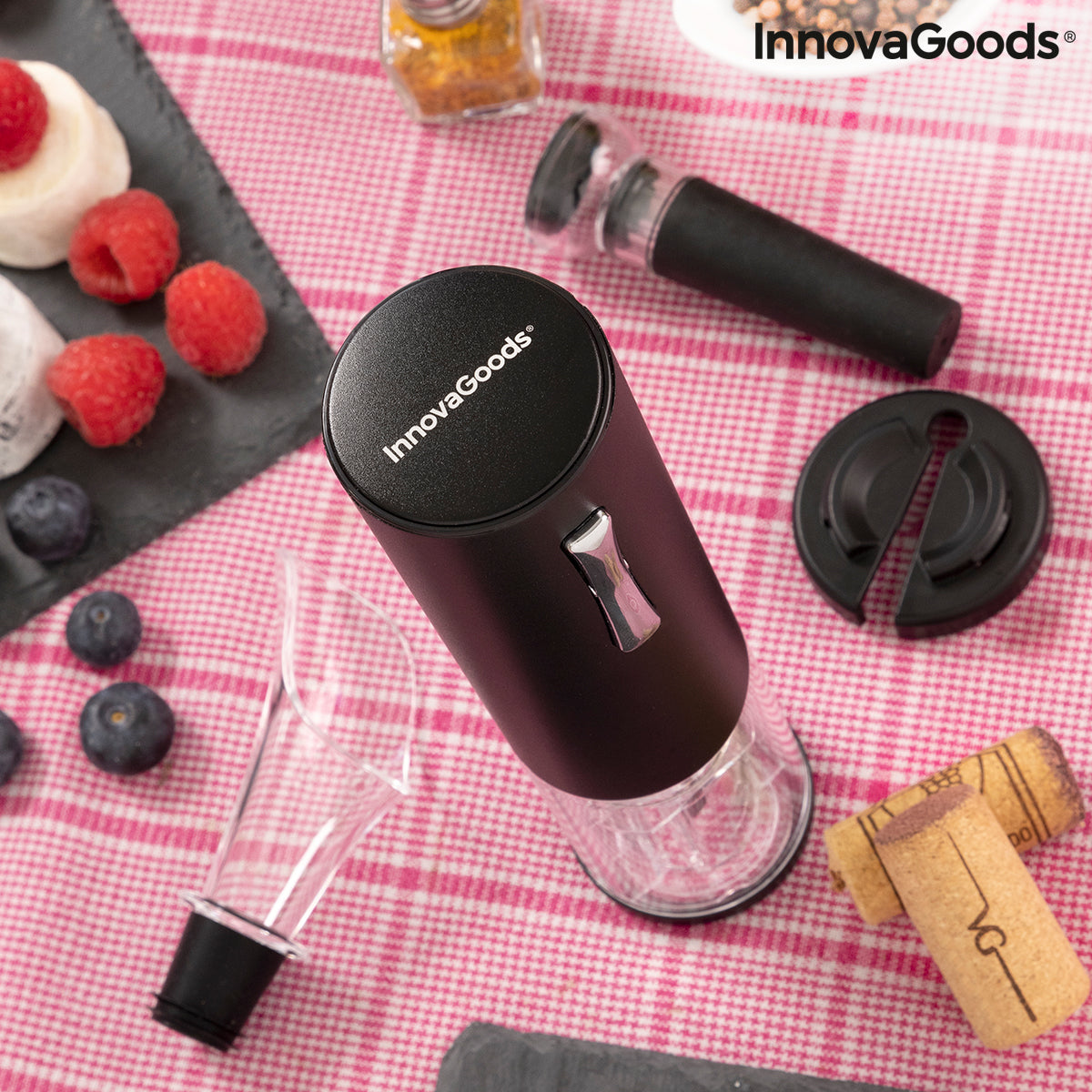 Rechargeable Electric Corkscrew with Accessories for Wine Corklux