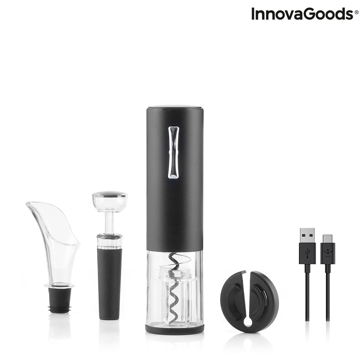 Rechargeable Electric Corkscrew with Accessories for Wine Corklux