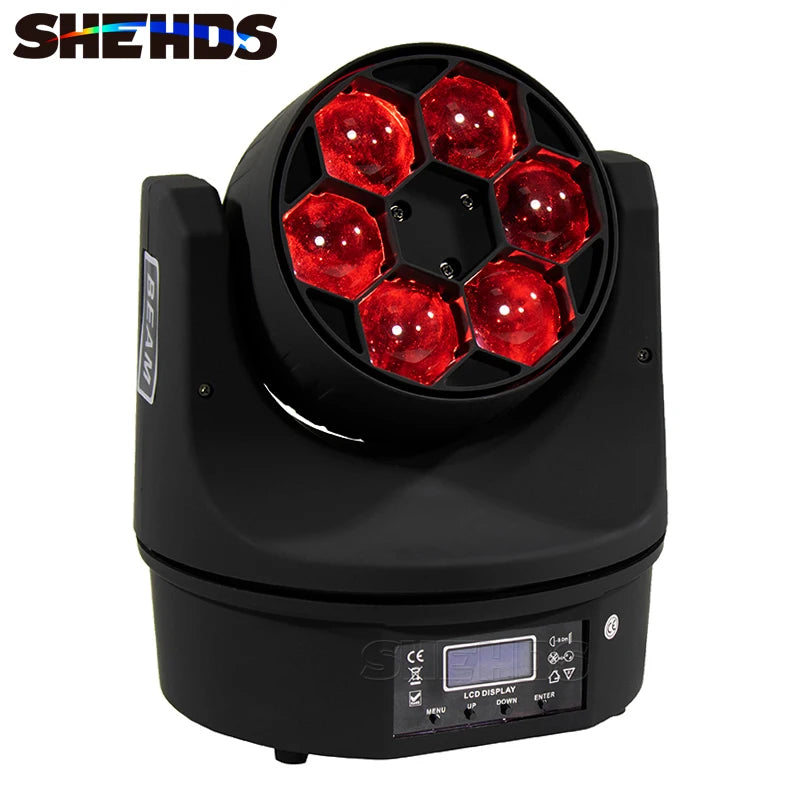 SHEHDS New Upgrade LED Beam+Wash 19x15W / 6x15W RGBW Zoom Lighting DXM