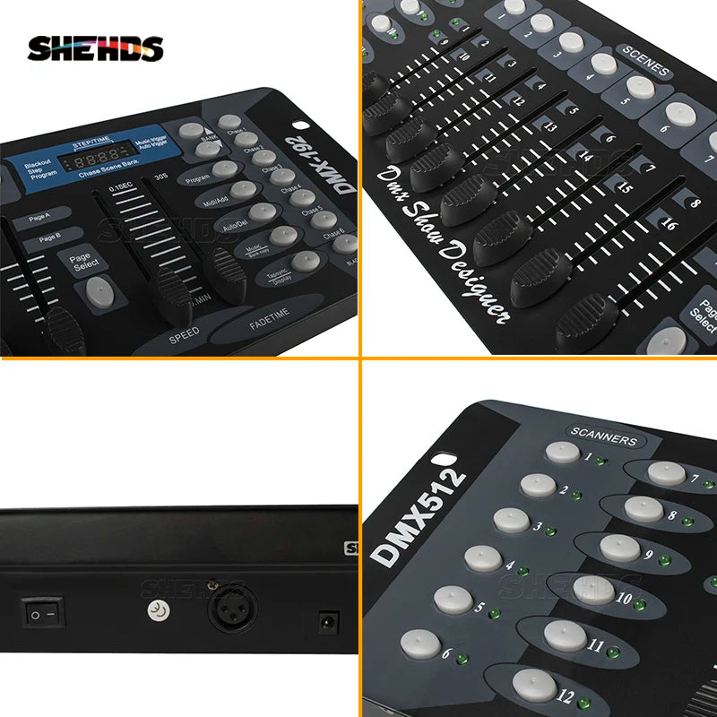 New Arrival 192 DMX Controller for Moving Head Light 192 Channels for