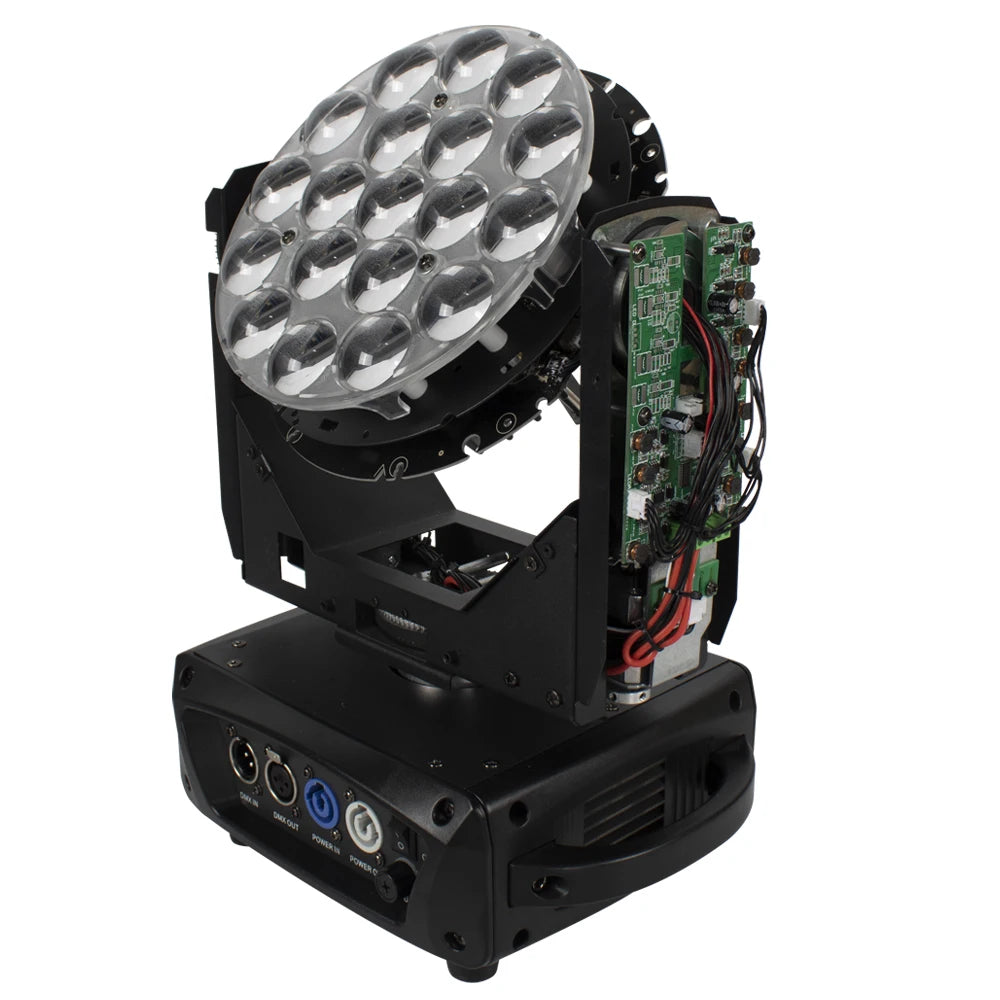 SHEHDS New Upgrade LED Beam+Wash 19x15W / 6x15W RGBW Zoom Lighting DXM