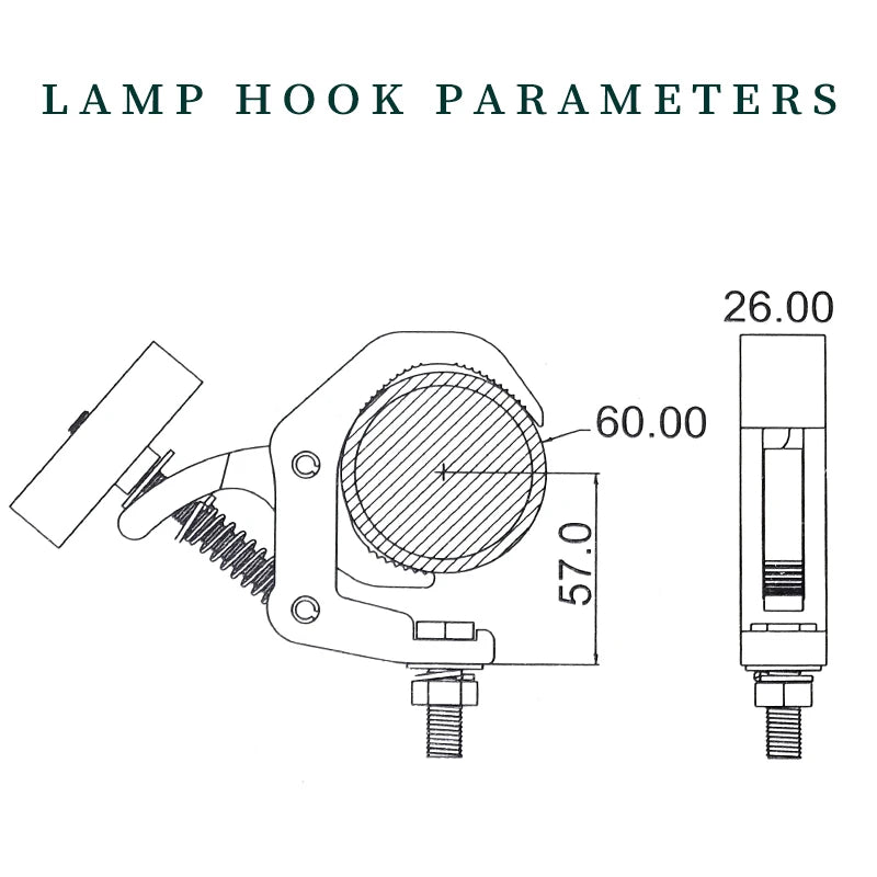 Stage Lights Truss LED Par Beam Light Hooks Aluminum Stage Lights Hook