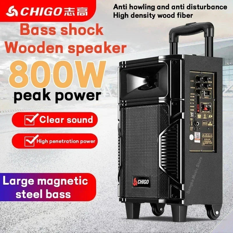 CHIGO 062 Wireless Microphone Karaoke Outdoor Square Dance Speaker