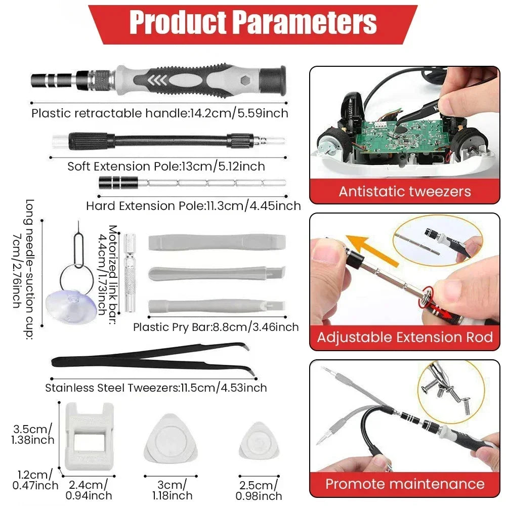 Electronics Screwdriver 1 Set 115 in 1 Precision Screwdriver Tools Nut