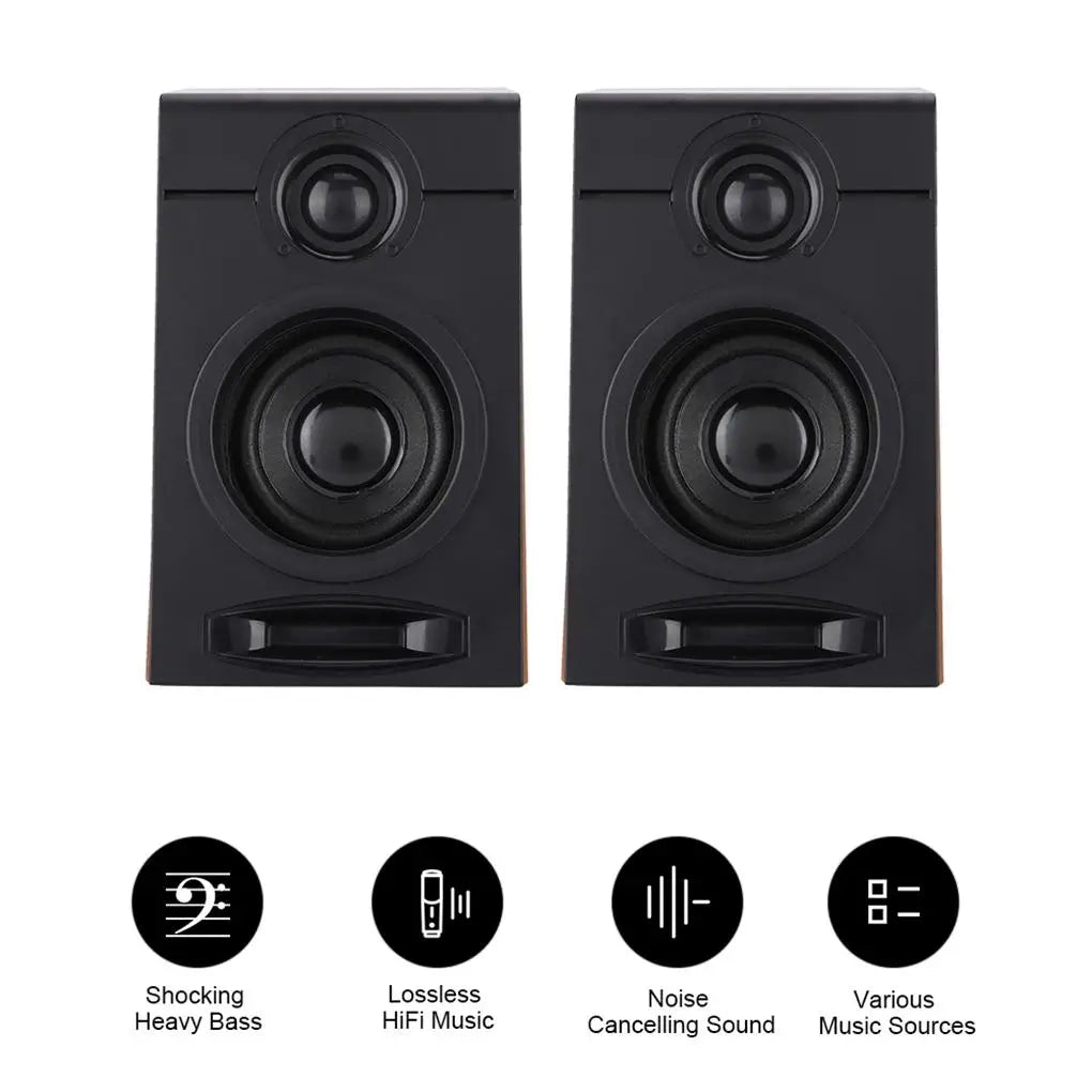 Heavy Bass Computer Speaker Noise Cancelling Sound Bookshelf Subwoofer