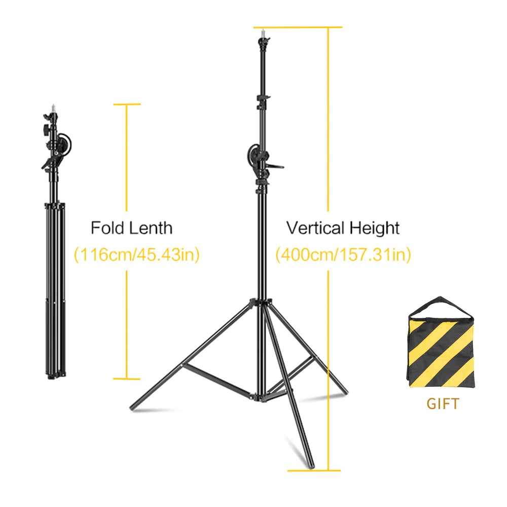 Light C Stand 2.8-4M Metal Tripod Crossbar Arm Magic Photography Equip