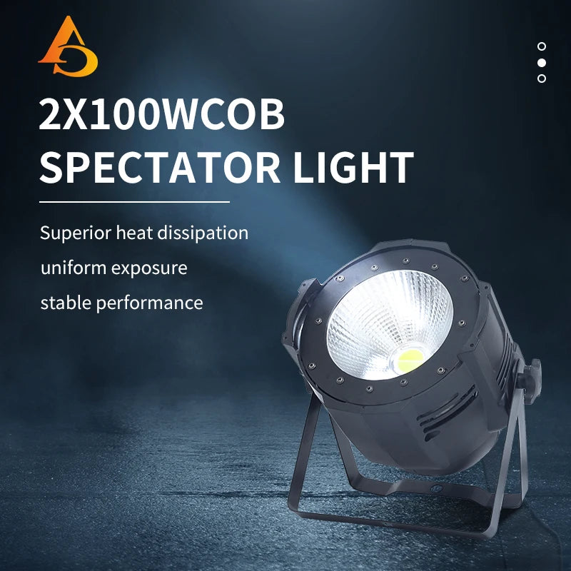 200W COB Stage Light Cool White/Warm White LED Par Light DMX Control