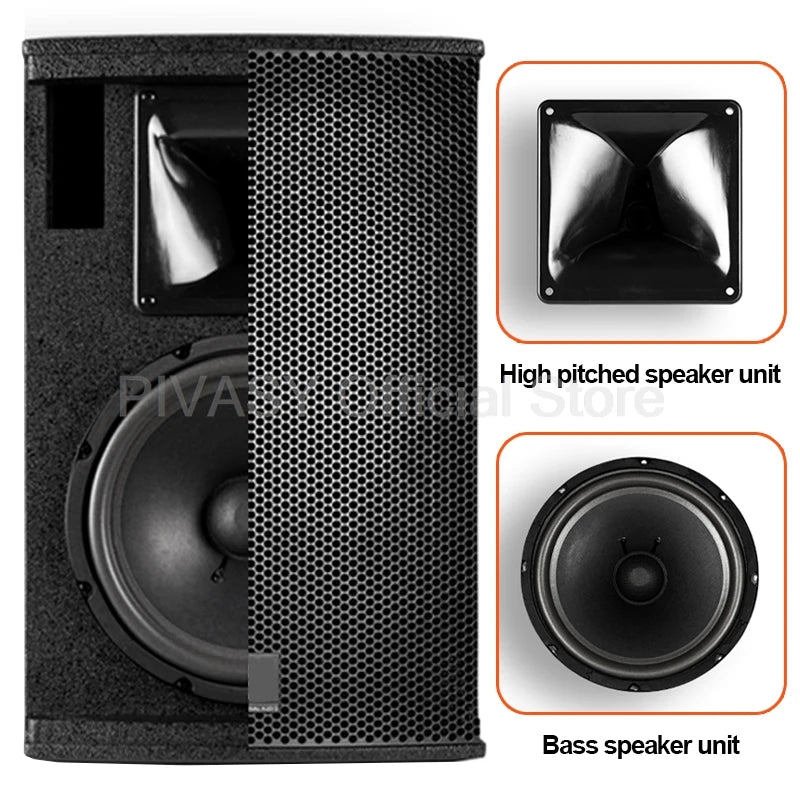 8/10 Inch High Power Bass Speaker KTV Home Card150/200W Full Frequency