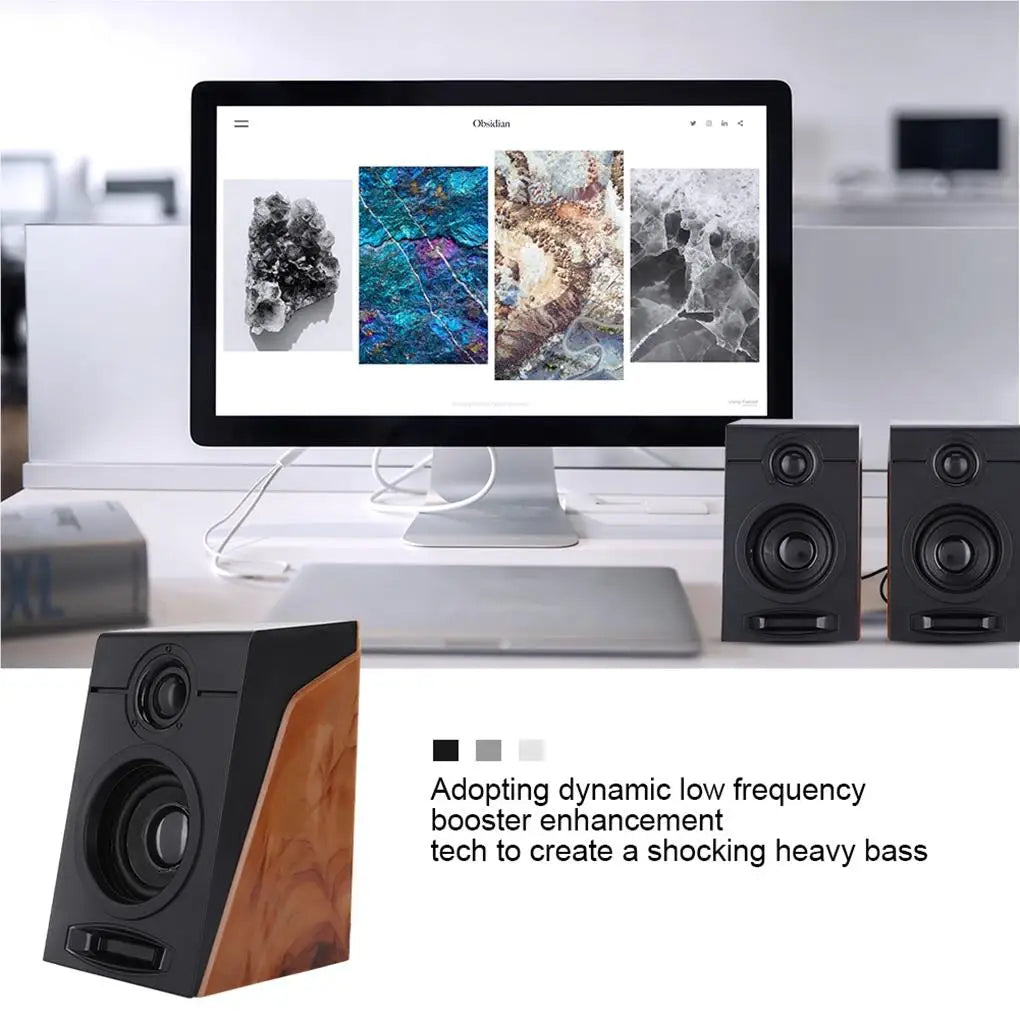 Heavy Bass Computer Speaker Noise Cancelling Sound Bookshelf Subwoofer