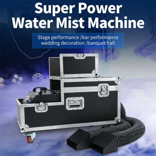 From EU US 3000W 5000W Low Lying Fog Machine Double Tubes Water Mist