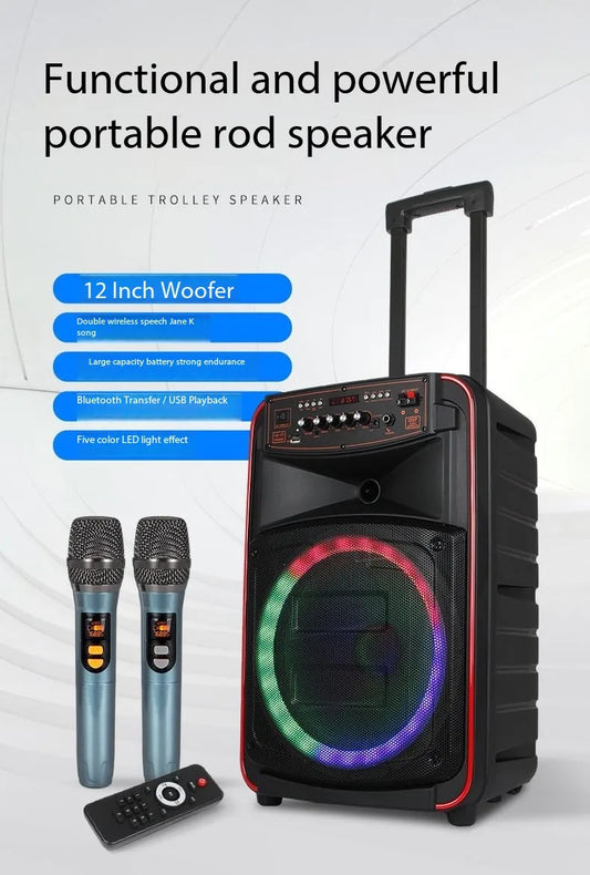 500W High-Power Audience Bluetooth Speaker Portable Outdoor Karaoke