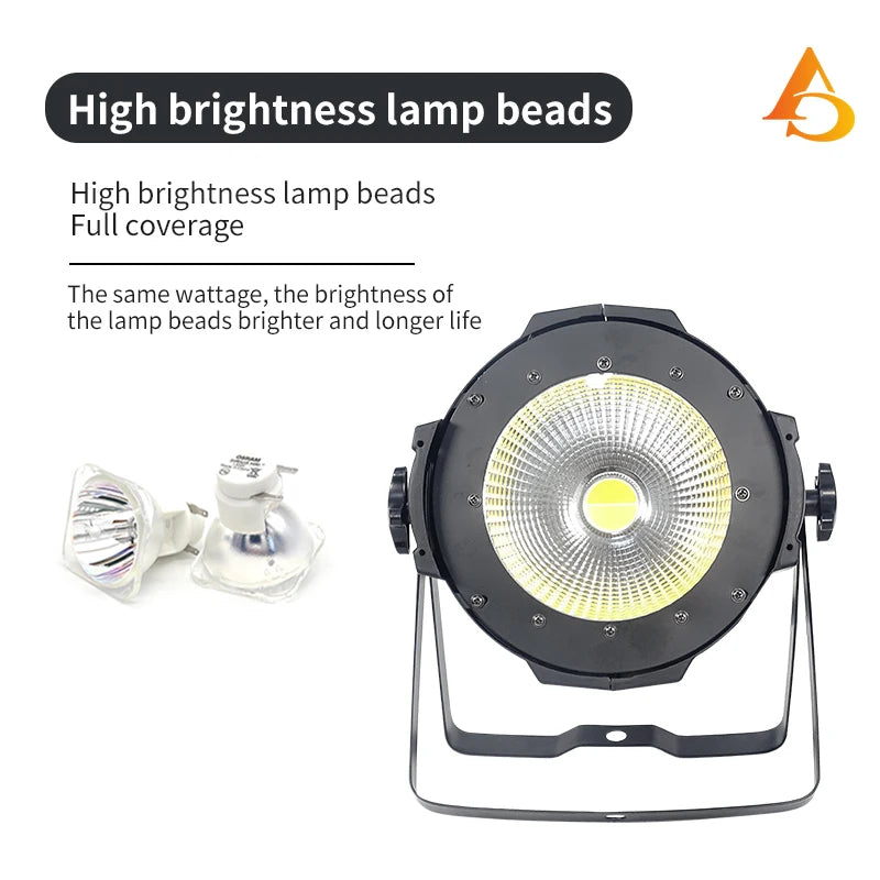 200W COB Stage Light Cool White/Warm White LED Par Light DMX Control