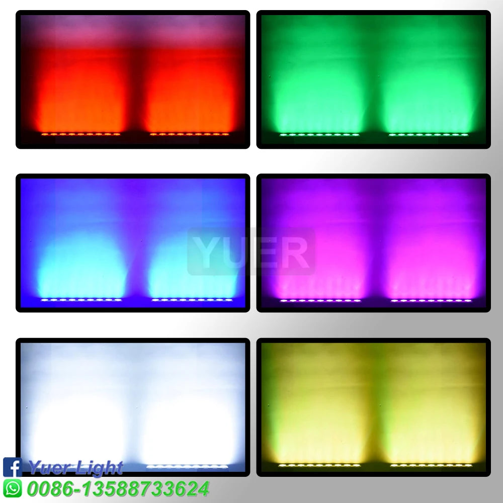 YUER NEW 9X12W Remote LED Bar Light/ disco light RGBW 4in1 Par DMX512