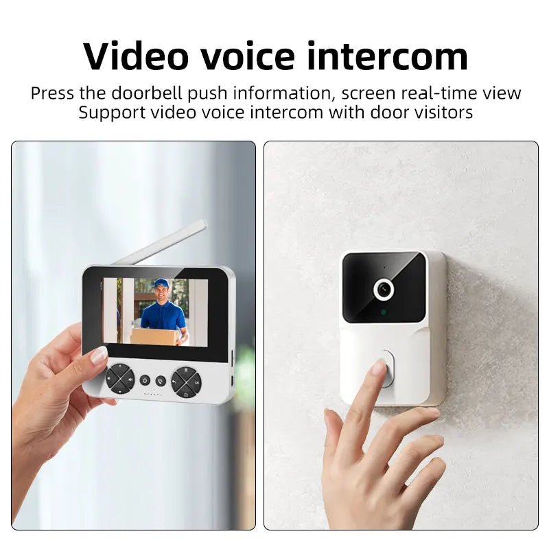 4.3 "video wireless electronic doorbell outdoor monitoring video tape