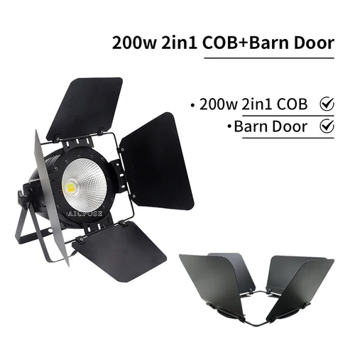 200W COB Stage Light Cool White/Warm White LED Par Light DMX Control