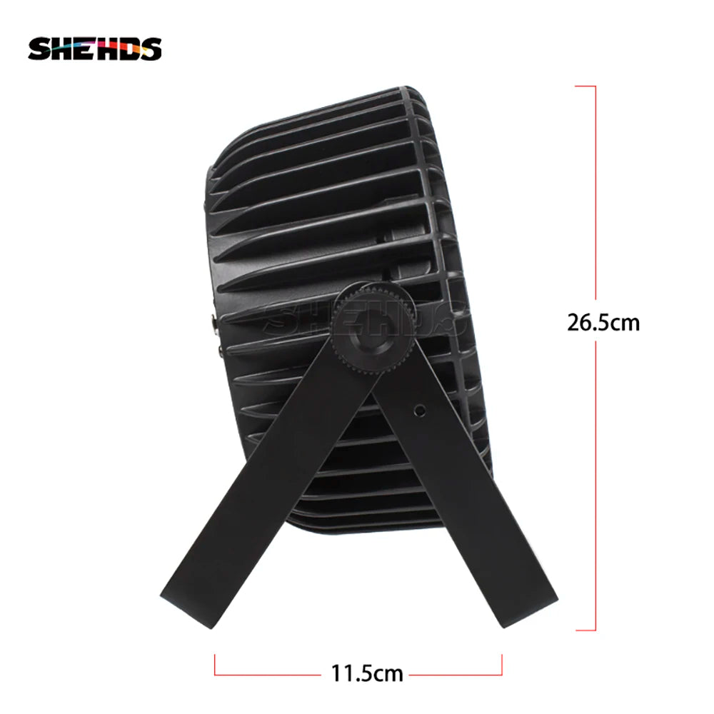 SHEHDS Aluminum Alloy LED Flat Par Lighting18x12W RGBW/18x18W RGBWA+UV