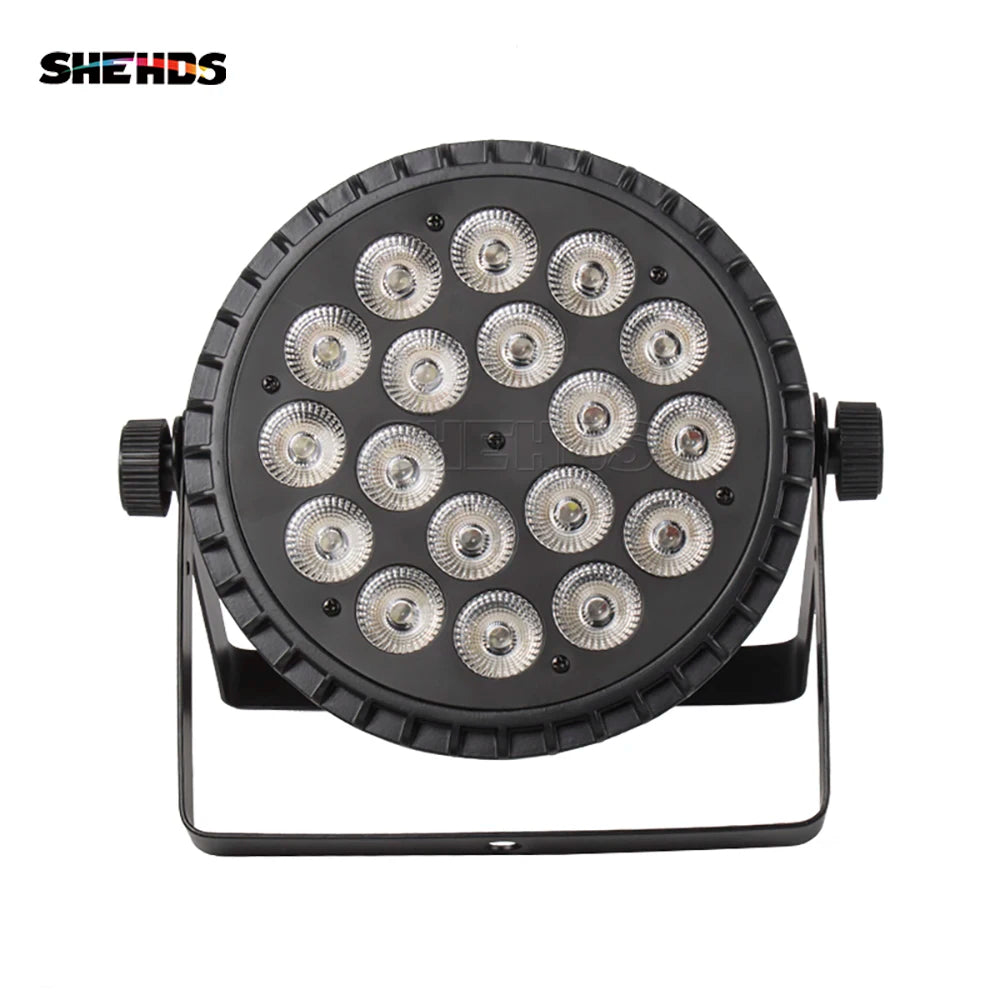 SHEHDS Aluminum Alloy LED Flat Par Lighting18x12W RGBW/18x18W RGBWA+UV