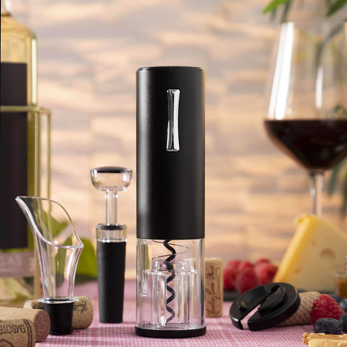 Rechargeable Electric Corkscrew with Accessories for Wine Corklux