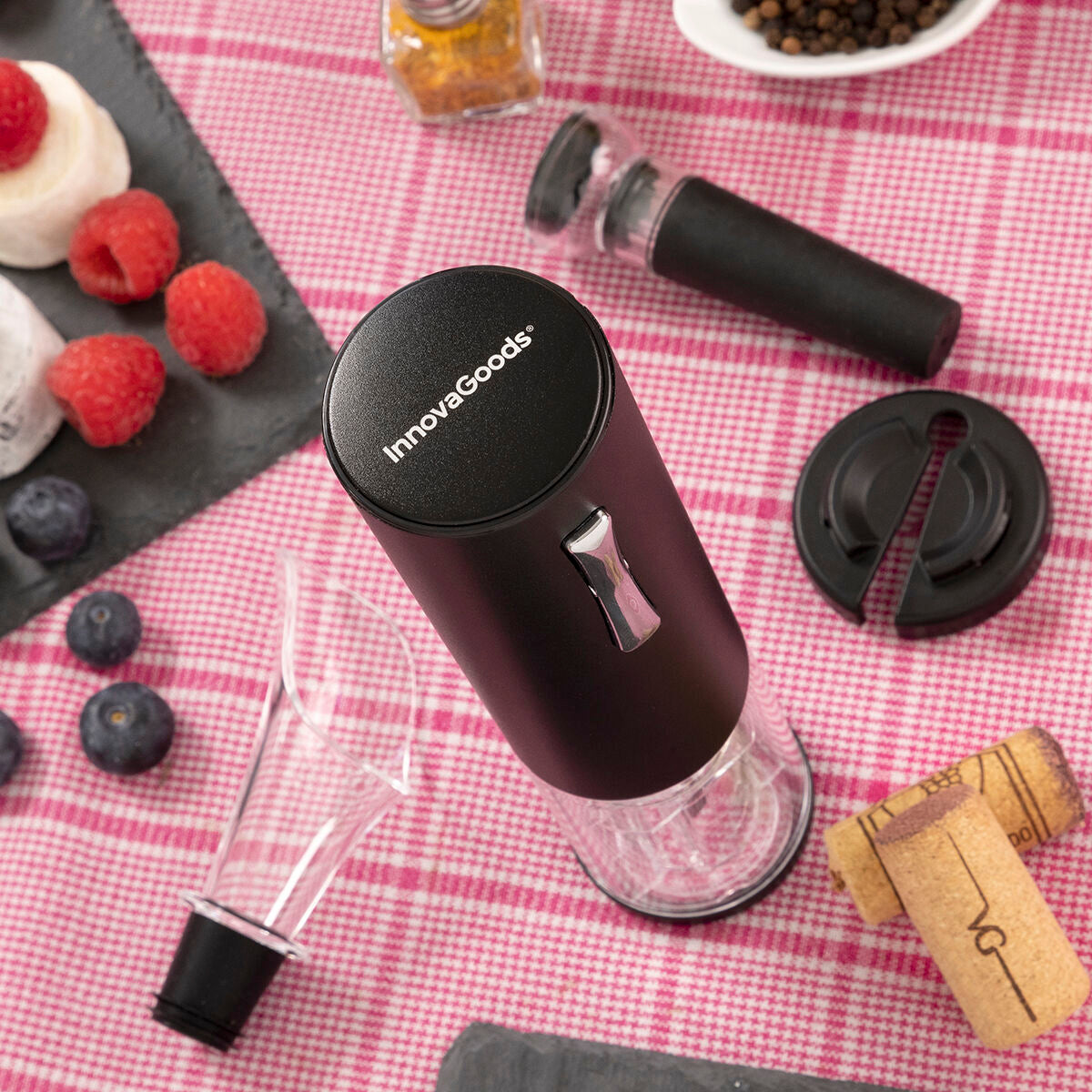 Rechargeable Electric Corkscrew with Accessories for Wine Corklux